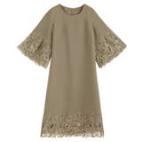 ドレス ワンピース レース袖 ストレート ミモレ丈 | DRESS+ | 詳細画像10