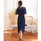 ワンピース ミモレ丈 結婚式 フォーマル ベルト付き | DRESS+ | 詳細画像10