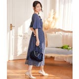 ワンピース ミモレ丈 結婚式 フォーマル ベルト付き | DRESS+ | 詳細画像6