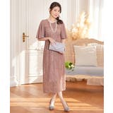 ワンピース ミモレ丈 結婚式 フォーマル ベルト付き | DRESS+ | 詳細画像17