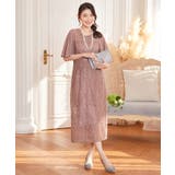 ワンピース ミモレ丈 結婚式 フォーマル ベルト付き | DRESS+ | 詳細画像20