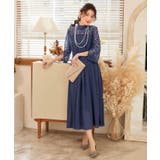 パーティードレス ワンピース レース切替 ロング丈 | DRESS+ | 詳細画像15