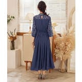 パーティードレス ワンピース レース切替 ロング丈 | DRESS+ | 詳細画像14