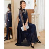 パーティードレス ワンピース レース切替 ロング丈 | DRESS+ | 詳細画像4