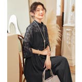 パーティードレス ワンピース レース切替 ロング丈 | DRESS+ | 詳細画像19