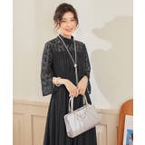 パーティードレス ワンピース レース切替 ロング丈 | DRESS+ | 詳細画像17