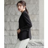 引き締め効果のあるブラックジャケット | DRESS+ | 詳細画像4