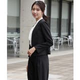 薄手素材の軽やかノーカラージャケット | DRESS+ | 詳細画像23