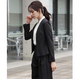 薄手素材の軽やかノーカラージャケット | DRESS+ | 詳細画像20