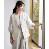 シャンパン | マニッシュに決まるノーカラージレベスト | DRESS+