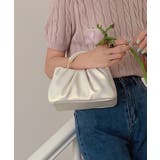 ギャザーデザインのパールハンドル付きバッグ  | DRESS+ | 詳細画像9 