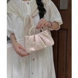 ギャザーデザインのパールハンドル付きバッグ  | DRESS+ | 詳細画像18 