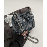 きらめくデニム素材のショルダーバッグ | DRESS+ | 詳細画像7 