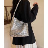 スパンコールショルダーバッグ 大容量 | DRESS+ | 詳細画像16 