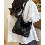 スパンコールショルダーバッグ 大容量 | DRESS+ | 詳細画像8 