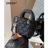 キルティング チャーム付き ハンドバッグ | DRESS+ | 詳細画像1