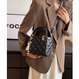 キルティング チャーム付き ハンドバッグ | DRESS+ | 詳細画像25