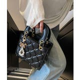 キルティング チャーム付き ハンドバッグ | DRESS+ | 詳細画像27