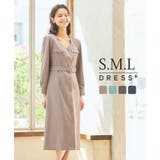 フォーマル ワンピース オフィスカジュアル 袖あり | DRESS+ | 詳細画像1 