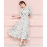 ワンピース 花柄 レトロ柄 半袖 プリーツ ミモレ丈 | DRESS+ | 詳細画像16
