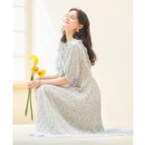 ワンピース 花柄 レトロ柄 半袖 プリーツ ミモレ丈 | DRESS+ | 詳細画像20