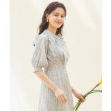 ワンピース 花柄 レトロ柄 半袖 プリーツ ミモレ丈 | DRESS+ | 詳細画像18
