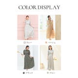 ワンピース 花柄 レトロ柄 半袖 プリーツ ミモレ丈 | DRESS+ | 詳細画像6