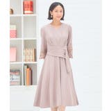 フォーマル ワンピース ドレス 結婚式 七分袖 | DRESS+ | 詳細画像5 
