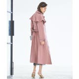 ピンク | トレンチコート ロングコート ケープ 膝下丈 2way卒業式 成人式 | DRESS+