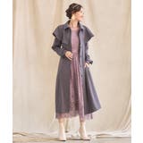 チャコールアッシュ | トレンチコート ロングコート ケープ 膝下丈 2way卒業式 成人式 | DRESS+