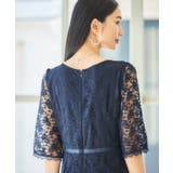 ワンピース ドレス レースミモレ丈 総レース 結婚式 | DRESS+ | 詳細画像21