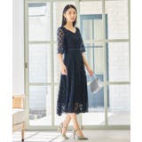 ワンピース ドレス レースミモレ丈 総レース 結婚式 | DRESS+ | 詳細画像17