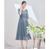 ワンピース ドレス レースミモレ丈 総レース 結婚式 | DRESS+ | 詳細画像5