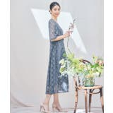 ワンピース ドレス レースミモレ丈 総レース 結婚式 | DRESS+ | 詳細画像3