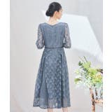 ワンピース ドレス レースミモレ丈 総レース 結婚式 | DRESS+ | 詳細画像6