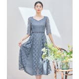 ワンピース ドレス レースミモレ丈 総レース 結婚式 | DRESS+ | 詳細画像9