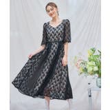 ワンピース ドレス レースミモレ丈 総レース 結婚式 | DRESS+ | 詳細画像12