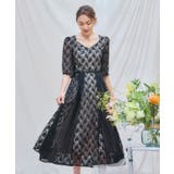 ワンピース ドレス レースミモレ丈 総レース 結婚式 | DRESS+ | 詳細画像14