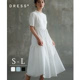 2素材ドッキングワンピース 半袖 ロング丈 | DRESS+ | 詳細画像1