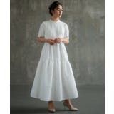 2素材ドッキングワンピース 半袖 ロング丈 | DRESS+ | 詳細画像16