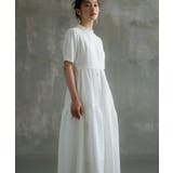 2素材ドッキングワンピース 半袖 ロング丈 | DRESS+ | 詳細画像17