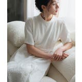 2素材ドッキングワンピース 半袖 ロング丈 | DRESS+ | 詳細画像18