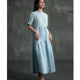 2素材ドッキングワンピース 半袖 ロング丈 | DRESS+ | 詳細画像2