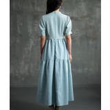 2素材ドッキングワンピース 半袖 ロング丈 | DRESS+ | 詳細画像3