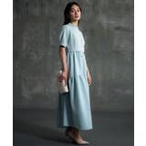 2素材ドッキングワンピース 半袖 ロング丈 | DRESS+ | 詳細画像5