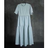 2素材ドッキングワンピース 半袖 ロング丈 | DRESS+ | 詳細画像28