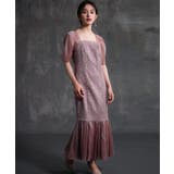パーティードレス 2素材ドッキングワンピース | DRESS+ | 詳細画像22