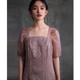 パーティードレス 2素材ドッキングワンピース | DRESS+ | 詳細画像25