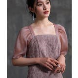 パーティードレス 2素材ドッキングワンピース | DRESS+ | 詳細画像26