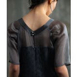 パーティードレス 2素材ドッキングワンピース | DRESS+ | 詳細画像13